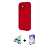 MARSİLYAN™- iPhone 11 Kılıf Yankı Yansıma Özel Seri - Siyah Bilvis 5in1 3D Magic Cam Ekran Koruyucu + Raze Metal Kamera Lens - MI