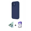 MARSİLYAN™- iPhone 11 Kılıf Yankı Yansıma Özel Seri - Siyah Bilvis 5in1 3D Magic Cam Ekran Koruyucu + Raze Metal Kamera Lens - MI