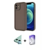 MARSİLYAN™- iPhone 11 Kılıf Yankı Yansıma Özel Seri - Siyah Bilvis 5in1 3D Magic Cam Ekran Koruyucu + Raze Metal Kamera Lens - MI