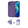 MARSİLYAN™- iPhone 11 Kılıf Yankı Yansıma Özel Seri - Siyah Bilvis 5in1 3D Magic Cam Ekran Koruyucu + Raze Metal Kamera Lens - MR