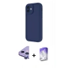 MARSİLYAN™- iPhone 11 Kılıf Yankı Yansıma Özel Seri - Siyah Bilvis 5in1 3D Magic Cam Ekran Koruyucu + Raze Metal Kamera Lens - MR
