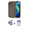 MARSİLYAN™- iPhone 11 Kılıf Yankı Yansıma Özel Seri - Siyah Bilvis 5in1 3D Magic Cam Ekran Koruyucu + Raze Metal Kamera Lens - MR