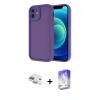 MARSİLYAN™- iPhone 11 Kılıf Yankı Yansıma Özel Seri - Siyah Bilvis 5in1 3D Magic Cam Ekran Koruyucu + Pers Alüminyum Kamera Lens - GD