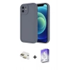 MARSİLYAN™- iPhone 11 Kılıf Yankı Yansıma Özel Seri - Siyah Bilvis 5in1 3D Magic Cam Ekran Koruyucu + Pers Alüminyum Kamera Lens - GD