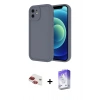 MARSİLYAN™- iPhone 11 Kılıf Yankı Yansıma Özel Seri - Siyah Bilvis 5in1 3D Magic Cam Ekran Koruyucu + Pers Alüminyum Kamera Lens - KI