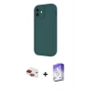 MARSİLYAN™- iPhone 11 Kılıf Yankı Yansıma Özel Seri - Siyah Bilvis 5in1 3D Magic Cam Ekran Koruyucu + Pers Alüminyum Kamera Lens - KI
