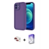MARSİLYAN™- iPhone 11 Kılıf Yankı Yansıma Özel Seri - Siyah Bilvis 5in1 3D Magic Cam Ekran Koruyucu + Pers Alüminyum Kamera Lens - KI