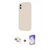 MARSİLYAN™- iPhone 11 Kılıf Yankı Yansıma Özel Seri - Siyah Bilvis 5in1 3D Magic Cam Ekran Koruyucu + Pers Alüminyum Kamera Lens - GD