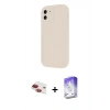 MARSİLYAN™- iPhone 11 Kılıf Yankı Yansıma Özel Seri - Siyah Bilvis 5in1 3D Magic Cam Ekran Koruyucu + Pers Alüminyum Kamera Lens - KI