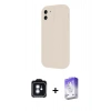 MARSİLYAN™- iPhone 11 Kılıf Yankı Yansıma Özel Seri - Siyah Bilvis 5in1 3D Magic Cam Ekran Koruyucu + PVD Metal Kamera Lens - MI