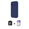 MARSİLYAN™- iPhone 11 Kılıf Yankı Yansıma Özel Seri - Siyah Bilvis 5in1 3D Magic Cam Ekran Koruyucu + PVD Metal Kamera Lens - MI