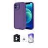 MARSİLYAN™- iPhone 11 Kılıf Yankı Yansıma Özel Seri - Siyah Bilvis 5in1 3D Magic Cam Ekran Koruyucu + PVD Metal Kamera Lens - MI