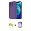 MARSİLYAN™- iPhone 11 Kılıf Yankı Yansıma Özel Seri - Siyah Bilvis 5in1 3D Magic Cam Ekran Koruyucu + Rainbow Kamera Lens Koruma Cam - KI