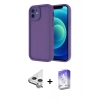 MARSİLYAN™- iPhone 11 Kılıf Yankı Yansıma Özel Seri - Siyah Bilvis 5in1 3D Magic Cam Ekran Koruyucu + Raze Metal Kamera Lens - GS