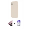 MARSİLYAN™- iPhone 11 Kılıf Yankı Yansıma Özel Seri - Siyah Bilvis 5in1 3D Magic Cam Ekran Koruyucu + Raze Metal Kamera Lens - SH