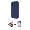 MARSİLYAN™- iPhone 11 Kılıf Yankı Yansıma Özel Seri - Siyah Bilvis 5in1 3D Magic Cam Ekran Koruyucu + Raze Metal Kamera Lens - SH