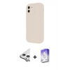 MARSİLYAN™- iPhone 11 Kılıf Yankı Yansıma Özel Seri - Siyah Bilvis 5in1 3D Magic Cam Ekran Koruyucu + Raze Metal Kamera Lens - GS