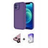 MARSİLYAN™- iPhone 11 Kılıf Yankı Yansıma Özel Seri - Siyah Bilvis 5in1 3D Magic Cam Ekran Koruyucu + Raze Metal Kamera Lens - SH