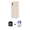 MARSİLYAN™- iPhone 11 Kılıf Yankı Yansıma Özel Seri - Siyah Bilvis 5in1 3D Magic Cam Ekran Koruyucu + PVD Metal Kamera Lens - TU