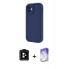 MARSİLYAN™- iPhone 11 Kılıf Yankı Yansıma Özel Seri - Siyah Bilvis 5in1 3D Magic Cam Ekran Koruyucu + PVD Metal Kamera Lens - TU