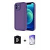 MARSİLYAN™- iPhone 11 Kılıf Yankı Yansıma Özel Seri - Siyah Bilvis 5in1 3D Magic Cam Ekran Koruyucu + PVD Metal Kamera Lens - TU