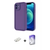 MARSİLYAN™- iPhone 11 Kılıf Yankı Yansıma Özel Seri - Siyah Bilvis 5in1 3D Magic Cam Ekran Koruyucu + Renkli Kamera Lens Koruma Cam - YL