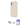 MARSİLYAN™- iPhone 11 Kılıf Yankı Yansıma Özel Seri - Siyah Bilvis 5in1 3D Magic Cam Ekran Koruyucu + Pers Alüminyum Kamera Lens - YL