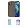 MARSİLYAN™- iPhone 11 Kılıf Yankı Yansıma Özel Seri - Siyah Bilvis 5in1 3D Magic Cam Ekran Koruyucu + Neon Fosforlu Kamera Lens - YL