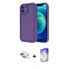 MARSİLYAN™- iPhone 11 Kılıf Yankı Yansıma Özel Seri - Siyah Bilvis 5in1 3D Magic Cam Ekran Koruyucu + Pers Alüminyum Kamera Lens - YL
