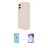 MARSİLYAN™- iPhone 11 Kılıf Yankı Yansıma Özel Seri - Siyah Bilvis 5in1 3D Magic Cam Ekran Koruyucu + Neon Fosforlu Kamera Lens - YL