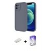MARSİLYAN™- iPhone 11 Kılıf Yankı Yansıma Özel Seri - Siyah Bilvis 5in1 3D Magic Cam Ekran Koruyucu + Renkli Kamera Lens Koruma Cam - YL