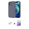 MARSİLYAN™- iPhone 11 Kılıf Yankı Yansıma Özel Seri - Siyah Bilvis 5in1 5D Magic Hayalet Cam Ekran Koruyucu + Renkli Kamera Lens Koruma Cam - TU
