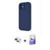 MARSİLYAN™- iPhone 11 Kılıf Yankı Yansıma Özel Seri - Siyah Bilvis 5in1 5D Magic Hayalet Cam Ekran Koruyucu + Pers Alüminyum Kamera Lens - LT