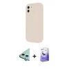 MARSİLYAN™- iPhone 11 Kılıf Yankı Yansıma Özel Seri - Siyah Bilvis 5in1 5D Magic Hayalet Cam Ekran Koruyucu + Raze Metal Kamera Lens - MI