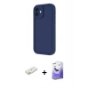 MARSİLYAN™- iPhone 11 Kılıf Yankı Yansıma Özel Seri - Siyah Bilvis 5in1 5D Magic Hayalet Cam Ekran Koruyucu + Renkli Kamera Lens Koruma Cam - TU