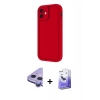 MARSİLYAN™- iPhone 11 Kılıf Yankı Yansıma Özel Seri - Siyah Bilvis 5in1 5D Magic Hayalet Cam Ekran Koruyucu + Raze Metal Kamera Lens - MR