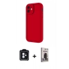 MARSİLYAN™- iPhone 11 Kılıf Yankı Yansıma Özel Seri - Siyah Bilvis Hayalet Cam Ekran Koruyucu + PVD Metal Kamera Lens - MI