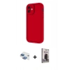 MARSİLYAN™- iPhone 11 Kılıf Yankı Yansıma Özel Seri - Siyah Bilvis Hayalet Cam Ekran Koruyucu + Pers Alüminyum Kamera Lens - GI