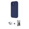 MARSİLYAN™- iPhone 11 Kılıf Yankı Yansıma Özel Seri - Siyah Bilvis Hayalet Cam Ekran Koruyucu + Pers Alüminyum Kamera Lens - GI