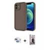 MARSİLYAN™- iPhone 11 Kılıf Yankı Yansıma Özel Seri - Siyah Bilvis Hayalet Cam Ekran Koruyucu + Pers Alüminyum Kamera Lens - GI