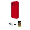 MARSİLYAN™- iPhone 11 Kılıf Yankı Yansıma Özel Seri - Siyah Buffer Cam Ekran Koruyucu + Pers Alüminyum Kamera Lens - LT