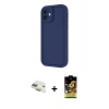 MARSİLYAN™- iPhone 11 Kılıf Yankı Yansıma Özel Seri - Siyah Buffer Cam Ekran Koruyucu + Pers Alüminyum Kamera Lens - GD