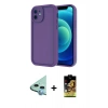 MARSİLYAN™- iPhone 11 Kılıf Yankı Yansıma Özel Seri - Siyah Buffer Cam Ekran Koruyucu + Raze Metal Kamera Lens - MI