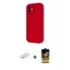 MARSİLYAN™- iPhone 11 Kılıf Yankı Yansıma Özel Seri - Siyah Buffer Cam Ekran Koruyucu + Renkli Kamera Lens Koruma Cam - YL