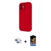 MARSİLYAN™- iPhone 11 Kılıf Yankı Yansıma Özel Seri - Siyah Buffer Hayalet Cam Ekran Koruyucu + Gökkuşağı Pers Alüminyum Kamera Lens