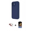 MARSİLYAN™- iPhone 11 Kılıf Yankı Yansıma Özel Seri - Siyah Buffer Hayalet Cam Ekran Koruyucu + Pers Alüminyum Kamera Lens - KI