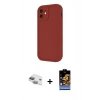 MARSİLYAN™- iPhone 11 Kılıf Yankı Yansıma Özel Seri - Siyah Buffer Hayalet Cam Ekran Koruyucu + Pers Alüminyum Kamera Lens - YL
