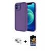 MARSİLYAN™- iPhone 11 Kılıf Yankı Yansıma Özel Seri - Siyah Buffer Hayalet Cam Ekran Koruyucu + Pers Alüminyum Kamera Lens - YL