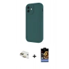 MARSİLYAN™- iPhone 11 Kılıf Yankı Yansıma Özel Seri - Siyah Buffer Hayalet Cam Ekran Koruyucu + Pers Alüminyum Kamera Lens - GD