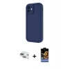 MARSİLYAN™- iPhone 11 Kılıf Yankı Yansıma Özel Seri - Siyah Buffer Hayalet Cam Ekran Koruyucu + Pers Alüminyum Kamera Lens - YL